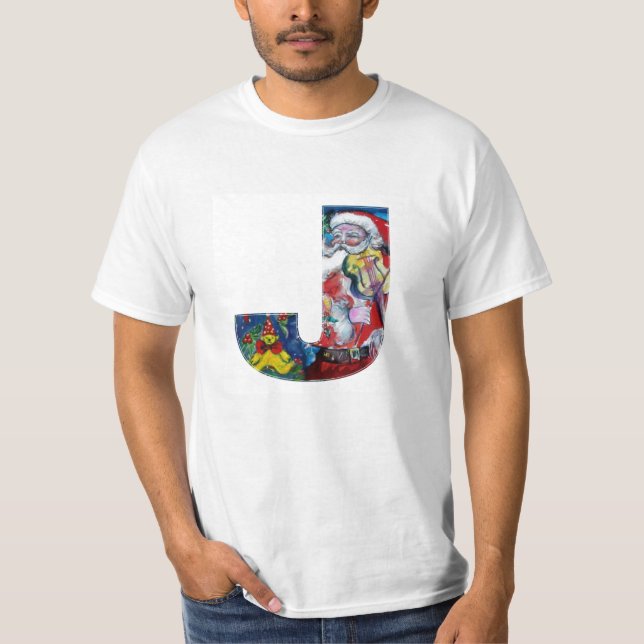 JULAFTON J BREV /JULTOMTEN MED VIOLIN MONOGRAM T SHIRT (Framsida)