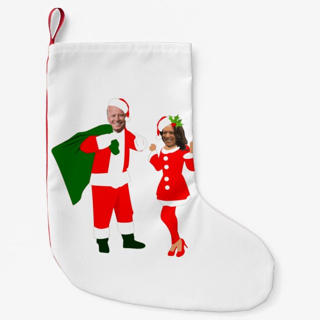 julafton joe biden Santa kamala harris Liten Julstrumpa (Framsidan)