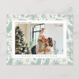 Julafton Joy-julfamiljfoto Helg Vykort