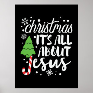 Julafton jul handlar det om Jesus Poster