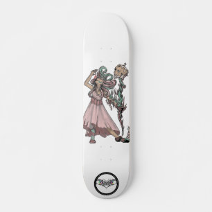 Julafton julhäxmålning mini skateboard bräda 18,5 cm