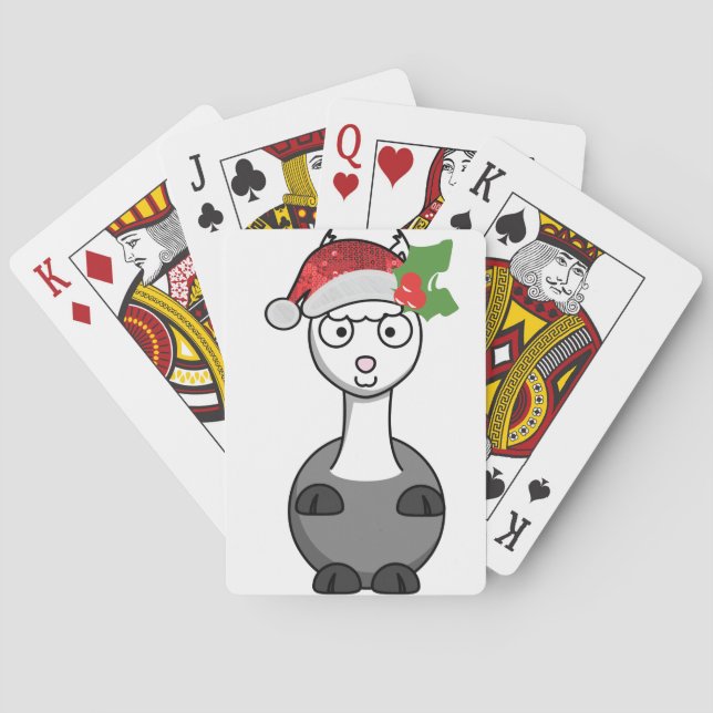 julafton jultomten alpaca casinokort (Baksidan)