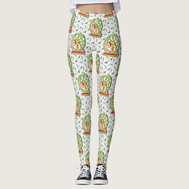 julafton jultomten hamster leggings (Framsida)