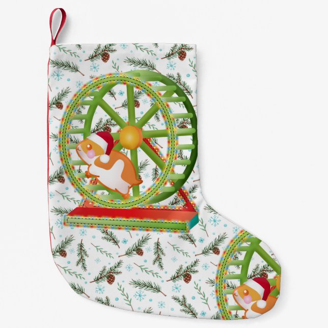 julafton jultomten hamster liten julstrumpa (Framsidan)