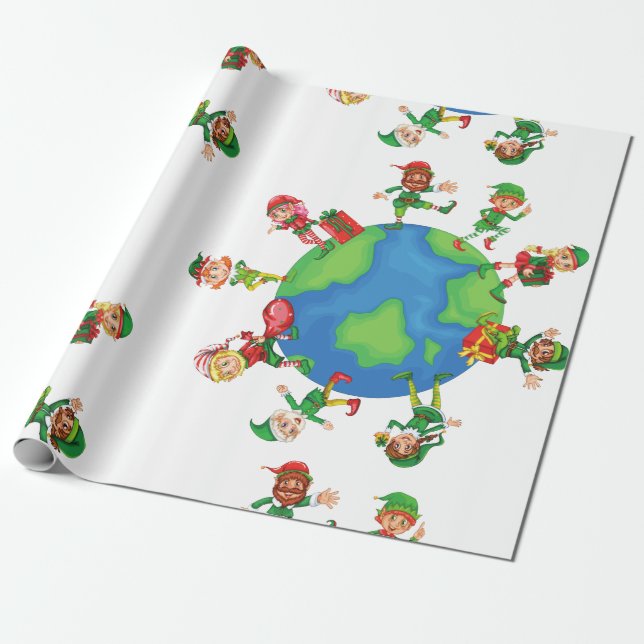 julafton jultomten presentpapper (Utrullad)