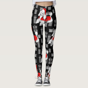 julafton jultomten pudel leggings