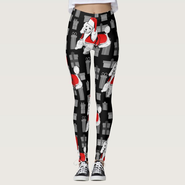 julafton jultomten pudel leggings (Framsida)