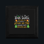 Julafton Kära Santa Magic Nyckel Minnesask<br><div class="desc">Julafton Kära Santa Magic Nyckel</div>