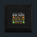 Julafton Kära Santa Magic Nyckel Minnesask<br><div class="desc">Julafton Kära Santa Magic Nyckel</div>
