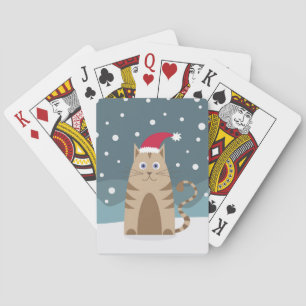 Julafton-katt med luffare casinokort
