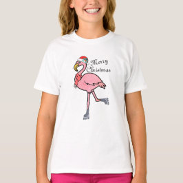 Julafton Kids, Helgdag Jul Cute Flamingo Småbarn T Shirt