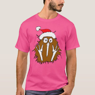 Julafton Kiwi-fågelns vintage T Shirt