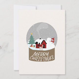 Julafton-kort för julgranen i snö julkort