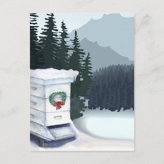 julafton-kort helg vykort (Framsida)