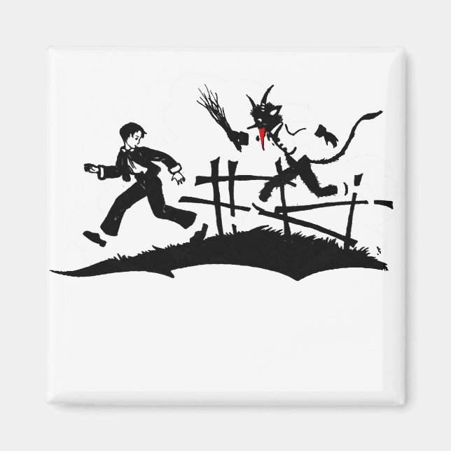 julafton krampus magnet (Framsidan)