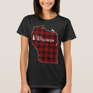 Julafton-lager för Mamma Red Play Hjort Wisconsi T Shirt
