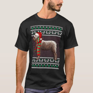 Julafton Lagotti Romagnoli Hund Santa Hat Ugly Chr T Shirt