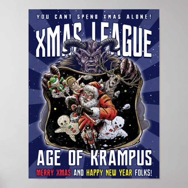 Julafton League-åldern i Krampus Poster (Framsidan)