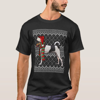 Julafton Leksak Fox Terrier Jultomten Hat Ugly Chr T Shirt