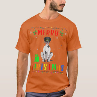 Julafton Light German Shorthar Pointer Hund Christ T Shirt
