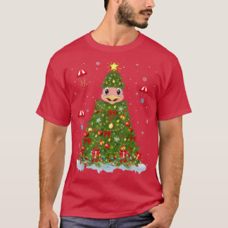 Julafton Light Matching Family Funny Ostrich Bird  T Shirt