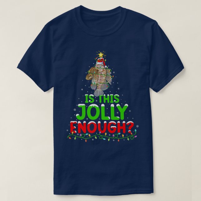 Julafton Lighting är detta lionfish Kristus. T Shirt (Design framsida)