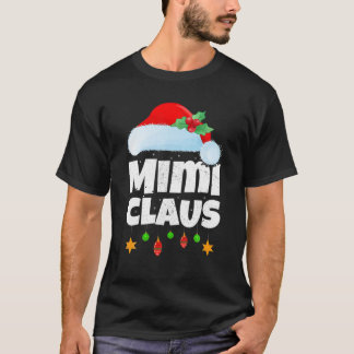 Julafton Lighting Family Matching Santa Mimi Claus T Shirt