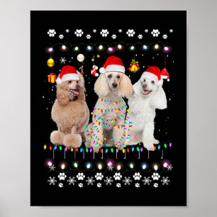Julafton Lighting Matching Ugly Pudel Hund jul 8 Poster