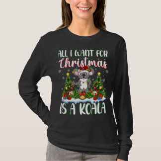 Julafton Lighting Santa, allt jag vill ha i julkla T Shirt