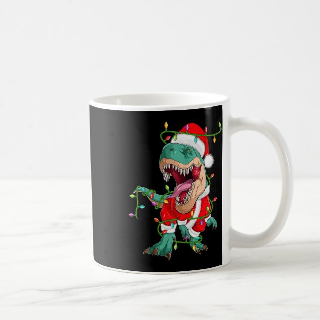 Julafton Lighting Santa Costume Dinosaur T-rex Chr Kaffemugg (Höger)