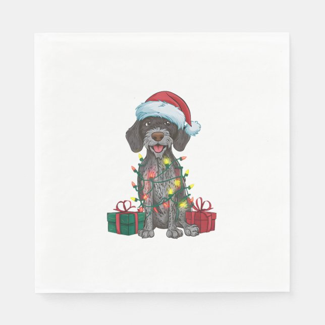 Julafton Lighting Santa German Wirehsted Pointer H Pappersservett (Framsidan)