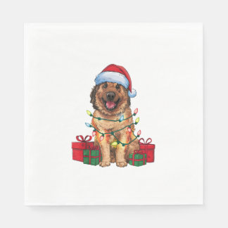 Julafton Lighting Santa Hat Anatolian Shepherd Hun Pappersservett
