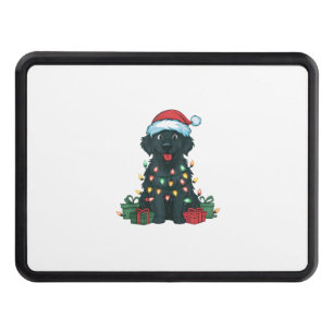 Julafton Lighting Santa Hat Black Golden Retriever Dragkroksskydd