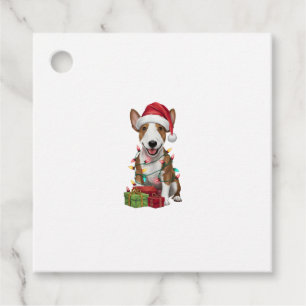 Julafton Lighting Santa Hat Miniature Pinscher Hun Gåvor Etiketter