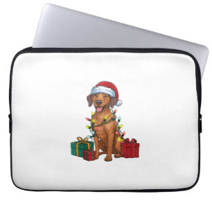 Julafton Lighting Santa Rhodesian Ridgeback Hund K Laptop Fodral