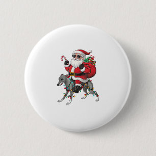 Julafton Lighting Santa Riding Italiano Greyhound  Knapp