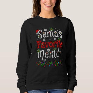 Julafton Lighting Santa S Favorite Mentor jul T Shirt