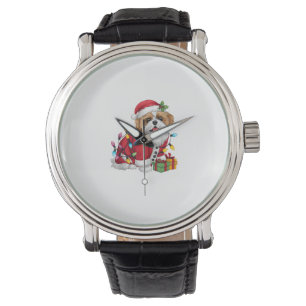 Julafton Lighting Santa Shih Tzu Hund jul Armbandsur