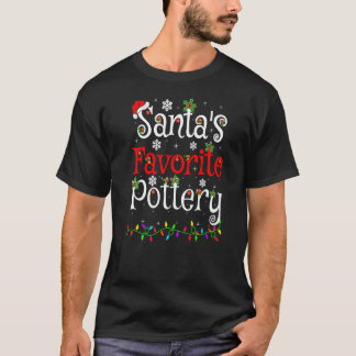 Julafton Lighting Santa's Favorite Pottery-jul T Shirt
