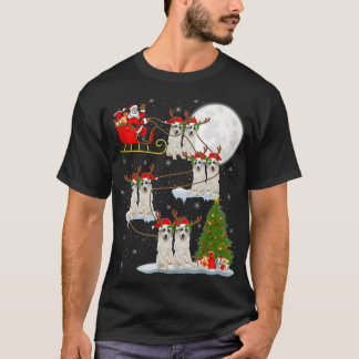 Julafton Lighting Träd Santa Riding Underbar Pyren T Shirt