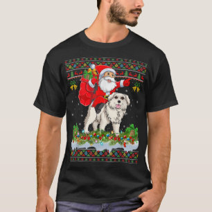 Julafton Lighting Ugly Santa Riding Underbar Pyren T Shirt