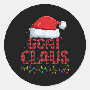 Julafton Ljus Buffalo Play Goat Jultomten Christm Runt Klistermärke