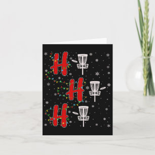 Julafton Ljus Ho Ho Ho Disk Golf Funny Ugly Christ Kort
