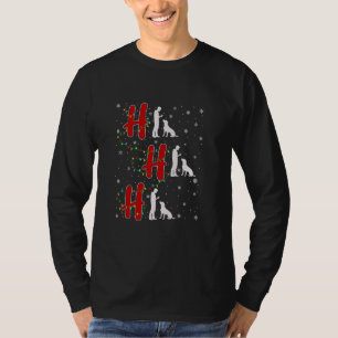 Julafton Ljus HO HO HO Hund Trainer Funny Ugly Kri T Shirt