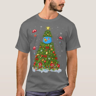 Julafton Ljus Matching Family Funny Bluebird Chris T Shirt