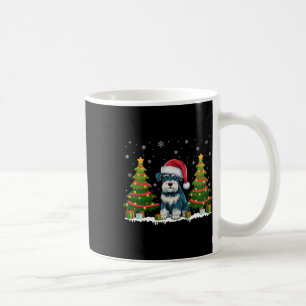Julafton Ljus Miniature Schnauzer Hund Santa Chris Kaffemugg