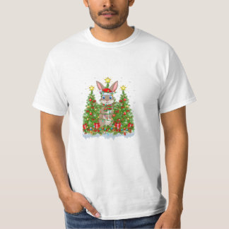 Julafton Ljus Santa Hare-julen T Shirt