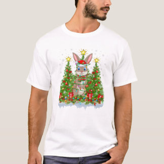 Julafton Ljus Santa Hare-julen T Shirt