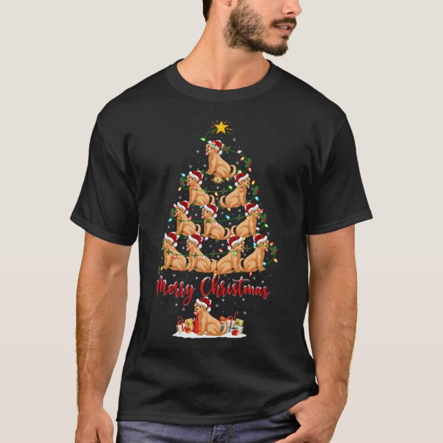Julafton Ljus Ugly Sweater Stil Santa Aardvark Chr T Shirt (Framsida)