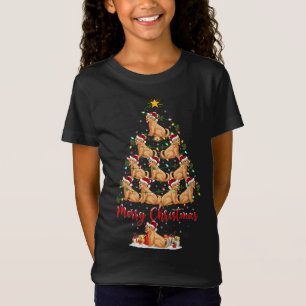 Julafton Ljus Ugly Sweater Stil Santa Aardvark Chr T Shirt